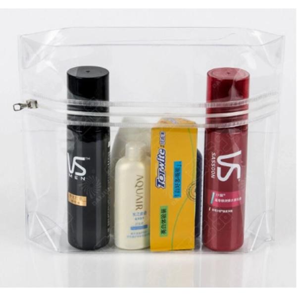 PVC Makeup Cosmetic Bag , Clear Makeup Bag For Packaging Clothing