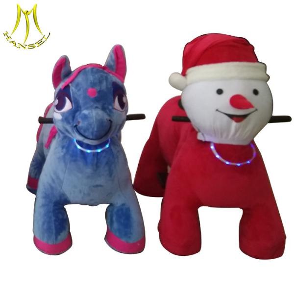 Hansel  ride on panda toy electric plush animal 4 wheel zippy scooter for kids