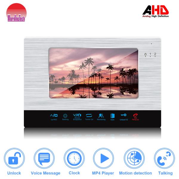 Promotion 4 Wired video door phone Support Max.32G SD Card for video recording Intercom