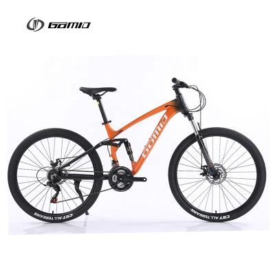 GOMID Soft Tail Mountainbike Four Link Bisiklet Full Suspension Bike with SHIMANO ST-EF500 SL FD-TY300 RD-TZ500 Gear Kit