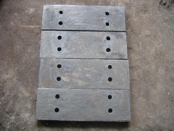 Alloy Steel Castings Plates For Jaw Crusher With Sandblasted Treat