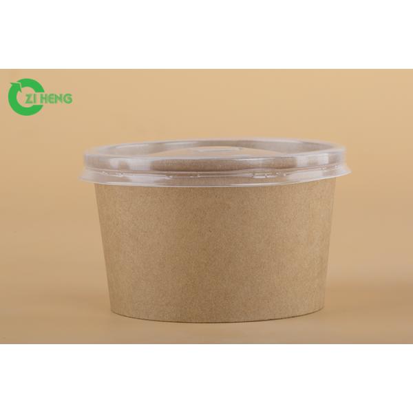 Single Wall 12 Oz Disposable Bowls , Noodles Disposable Party Bowls EU Certificate