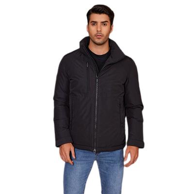 75.5cm 78.5cm Mid Short Puffer Jacket Men Hooded Puffer Coat