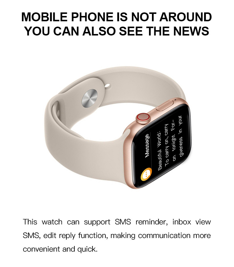 2020 умный аудиоплеер звонка ремня дозора T500 44MM для человека FK88 женщин SmartWatch дозора PK IWO телефона Android IOS Яблока