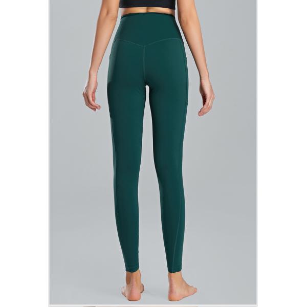 Nilón del tamaño extra grande de las altas de Waisted polainas atléticas de los deportes y pantalones desnudos de la yoga de Spandex