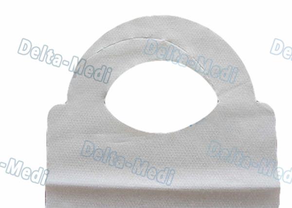 2 Ply / 3 Ply Waterproof Dental Bibs , Disposable Patient Bibs With Ultrasonic Seam Sewing