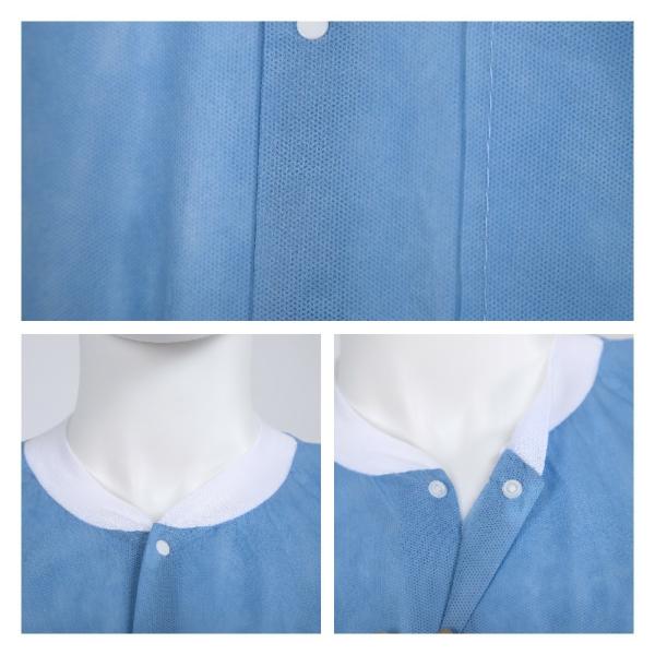 S&J Disposable  OEM Factory supply Accept Custom Color and Design SMS PP Nonwoven Men Women Lab Coat