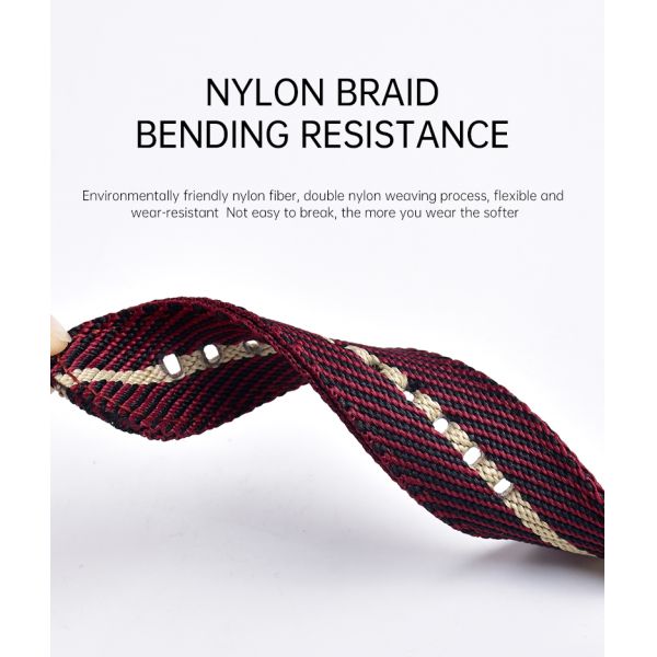 The Kinetic Weave·Double-Woven Quick-Release Nylon Strap