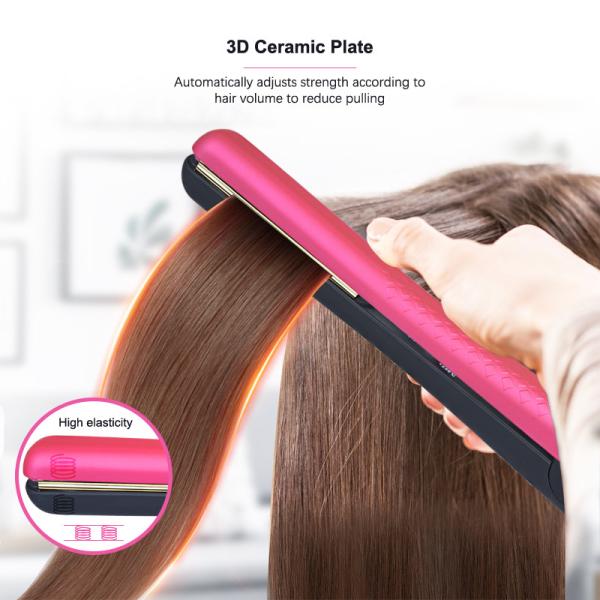 утюг керамического титана 410F плоский ручка 1 дюйма резиновая с меткой частного назначения