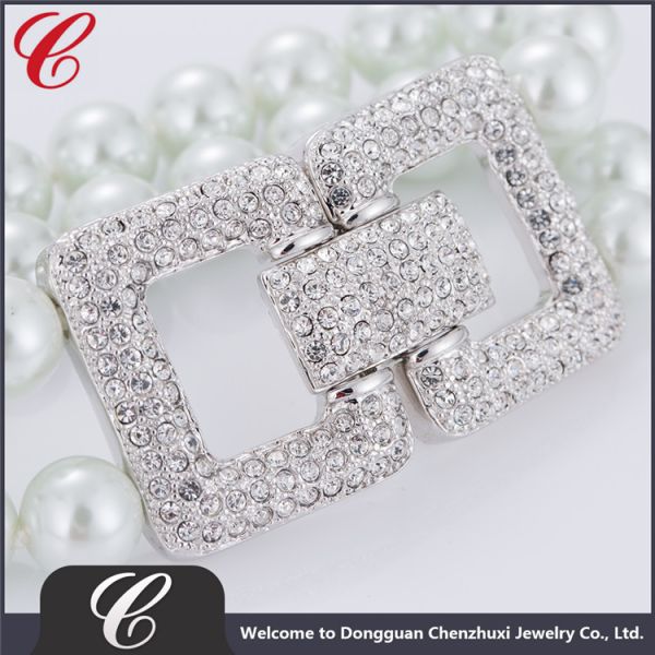 Women Fashion Customized Crystal Bangles Hawaiian Pearl Bracelets