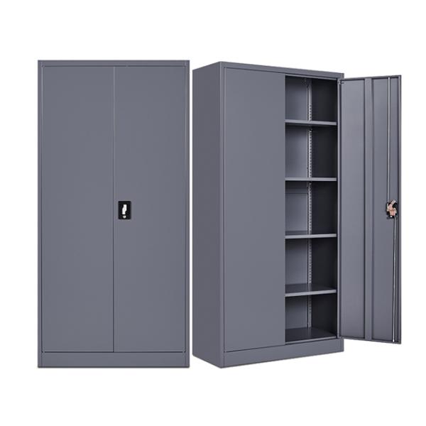 Industrial Full Height Swing 2 Door Cupboard Metal File Documents Storage
