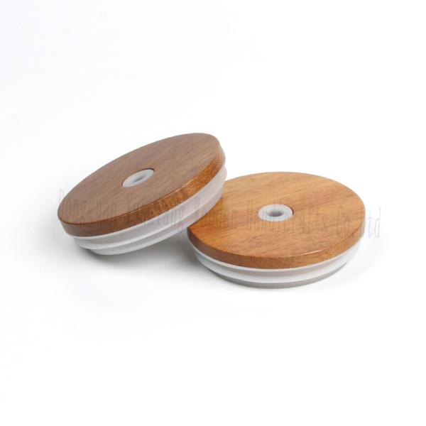 Natural Beech Wooden Jar Lid for Glass Canisters Airtight