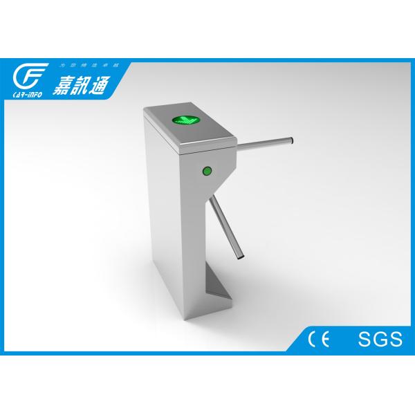 Automatic 304 Stainless Steel Turnstiles Tripod Gates Coin Collector 560 * 280 * 980mm