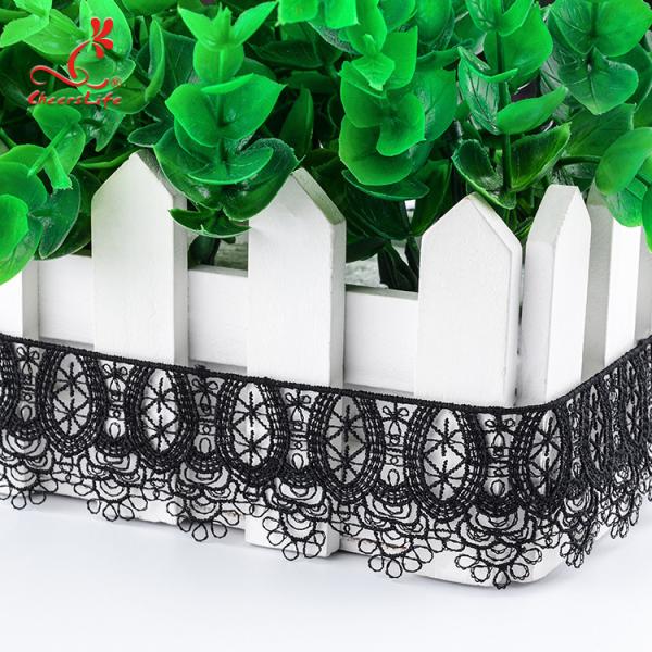 Тип падение шнура расстворимой в воде вышивки пряжи молока запаса 3.2Cm Cheerslife химический воды формирует отделку шнурка для случайного Dre