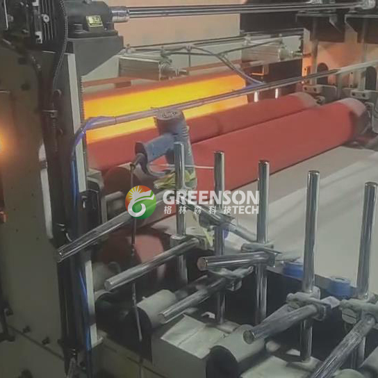 PLC Control Fully Automatic Wall Panel Laminating Machine with PUR Hot Melt and 5-17m/min Production Speed