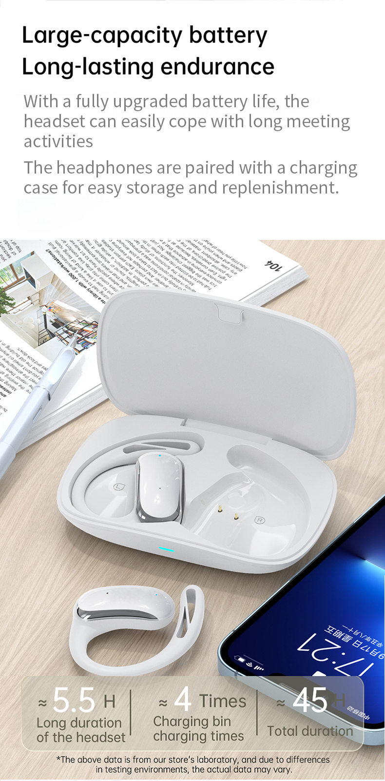 142 Languages Earphone Translator Two Way Wireless Translation Earbuds Real Time