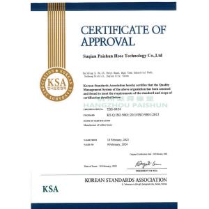 Hangzhou Paishun Rubber & Plastic Co., Ltd Certificações