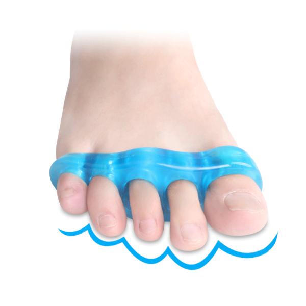 Голубой набор корректора Bunion, разделители пальца ноги геля для Bunions