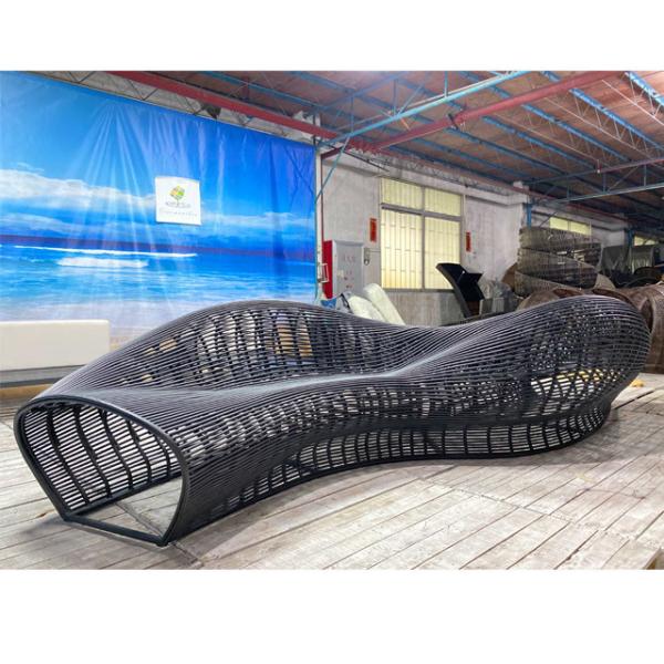 Custom Design Outdoor Rattan Sofa 100% Hand Woven Mall Furniture Random Combination