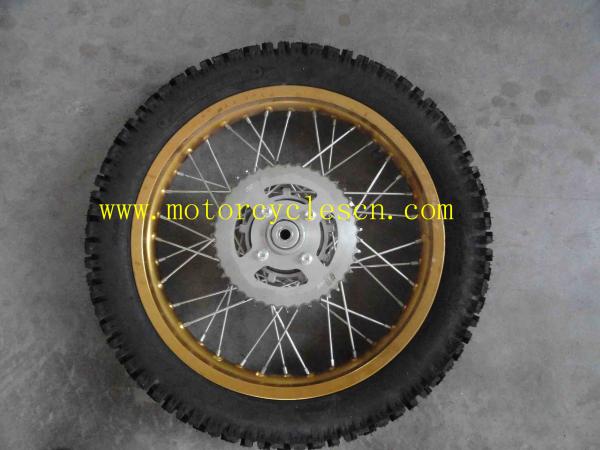 Motocross GXT200 REAR WHEEL ASSY (DRUM BRAKE OEM Motorcycle parts GXT200 Aluminum wheel