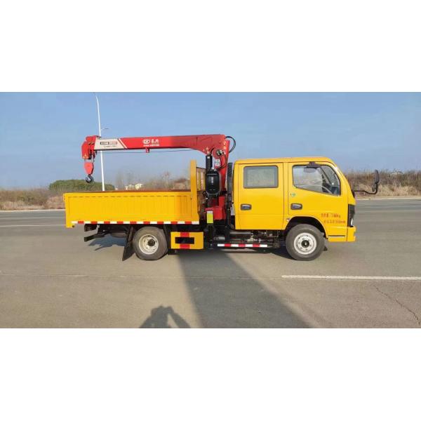 DF 3 Persons Seat Truck Mounted Crane with RHD Drive Type and 6 Tyres