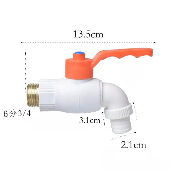 Smooth Hand White ABS Plastic Basin Faucet Water Tap for Kitchen Bathroom Best Seller