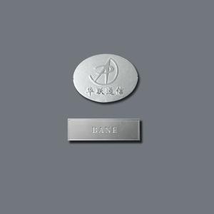 Chemical Aluminum Etching Metal Nameplates For Machinery Serial Number Tags