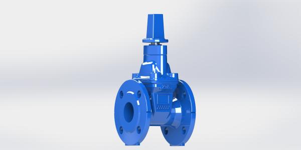 Corrosion Resistant Flange Connection Gate Valve For Water Works