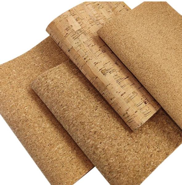 Natural Cork Fabric for Ladies Bag, Wall Decoration with Ecofreindly Material And Different Colors