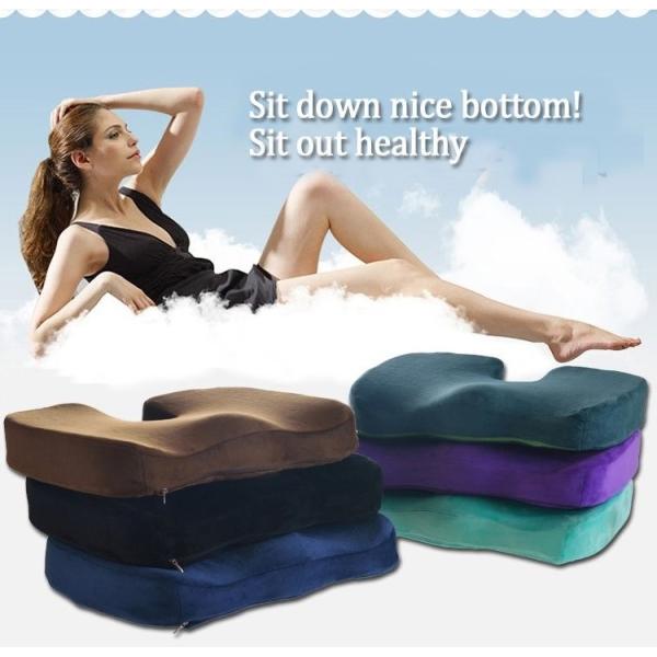 CE Certified Memory Foam Car Seat Cushion for Short Drivers and Small Statured People