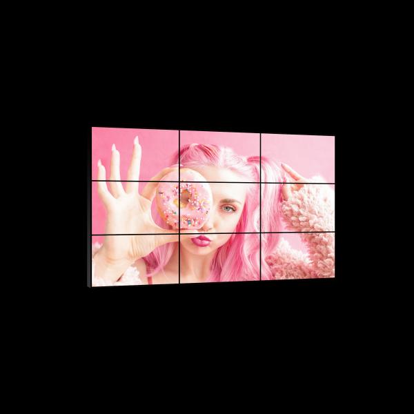 Customized 55 Inch Indoor Commercial Digital Poster LCD Video Wall High Brightness Narrow Bezel for Retail Store Shopping Mall