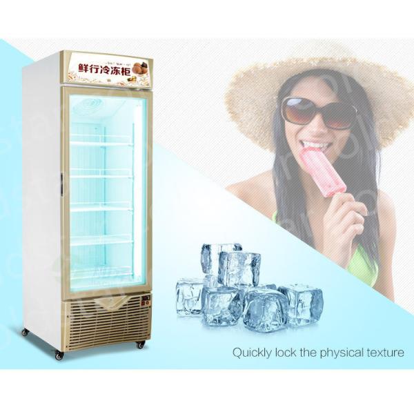 Vertical Upright Display Showcase Freezer For Ice-Cream & Frozen Products