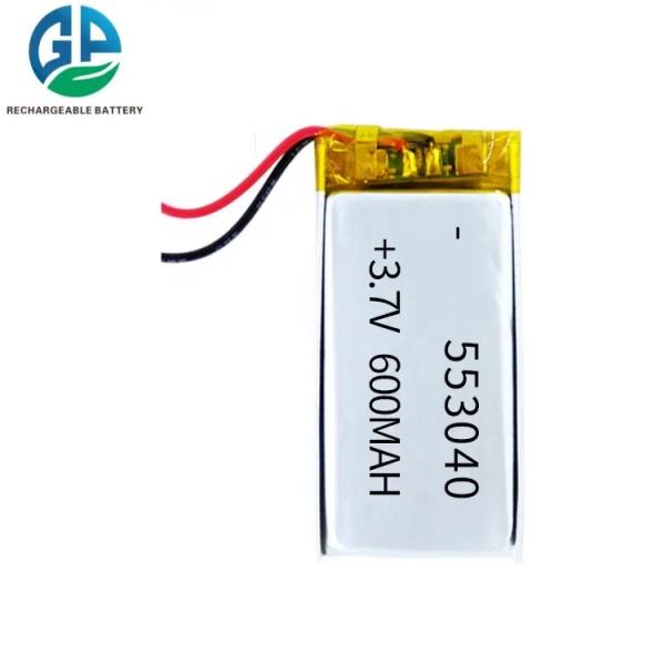 553040 Rechargeable Li Ion Polymer Battery 3.7v 600 Mah