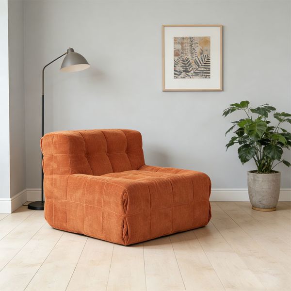 Livingroom Modern Boucle Fabric Compressed Sofa Chair Compression Single Sofa Vacuum Compressed Furniture