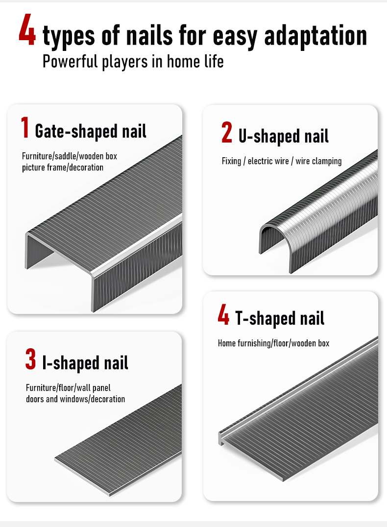 Iron Staples 9038 90/10/80 Series Galvanized U Staples 38MM Competitive Price OEM Customized Available