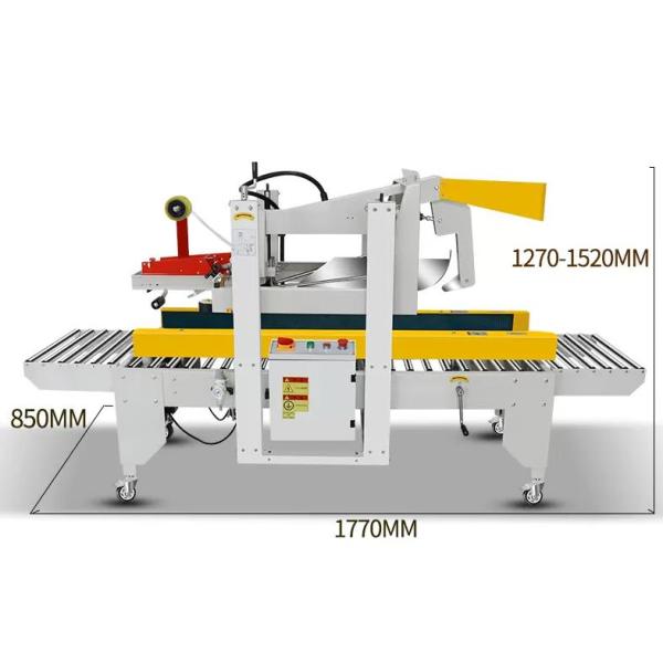 Adjustable Carton Flap Folding and Sealing Machine for Various Carton Heights