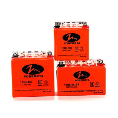 Orange 12N3 BS Motorcycle Lead Acid Battery 12V 3AH for motorcycle