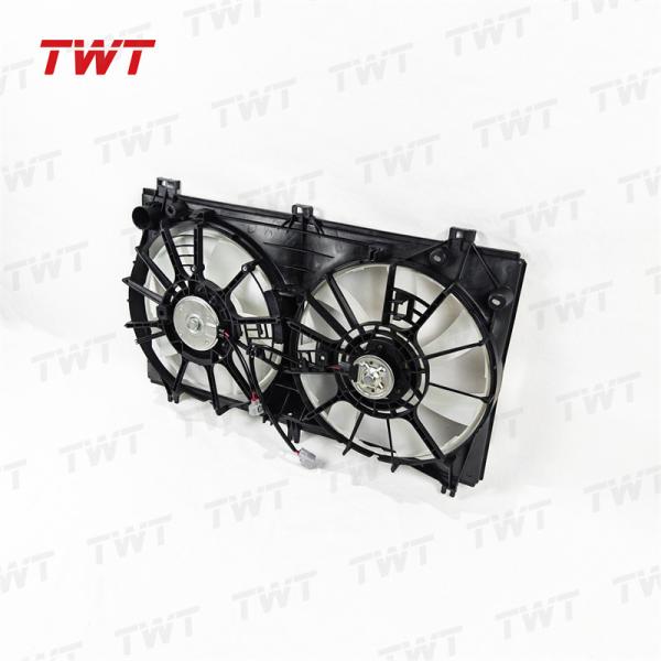 TWT 16363-50040 16711-0H060 Dual Radiator Condenser Cooling Shroud Fan Assembly 1671131600 for Toyota Lexus IS2###/3###