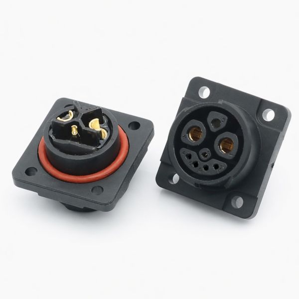 E-motorcycle Solution M23 Series 30A Heavy Duty Waterproof Circular Connector For High Power Equipment