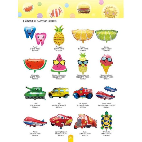 Polkdot aluminium foil balloon cartoon foil balloon