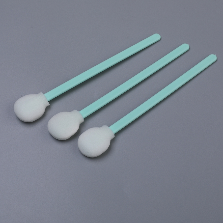 128mm Length Sponge Swab with Round Tip Design for Precision Cleaning - 50pcs per Pack