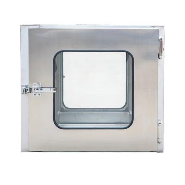 220V 50HZ Cold Rolled Cleanroom Pass Box Stainless Steel Static Pass Box