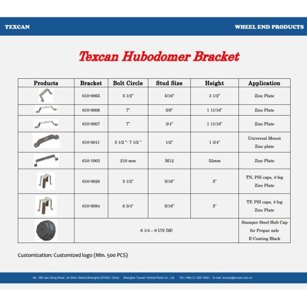 5/16 Mounting Stud Trailer Hubcap Bracket for Hubodometer XX-4009 Series BRACKET WGCVS