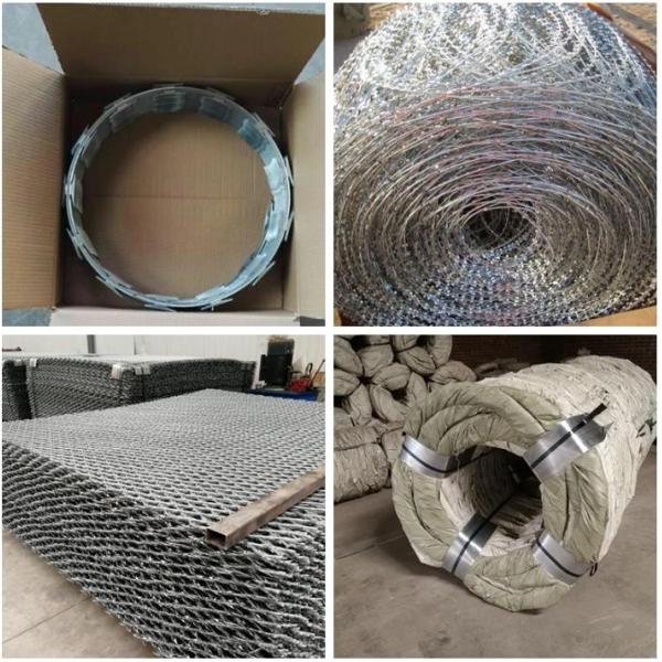 Горяче погруженный оцинкованный колючий лезвие Concertina проволока для борьбы с пиратством