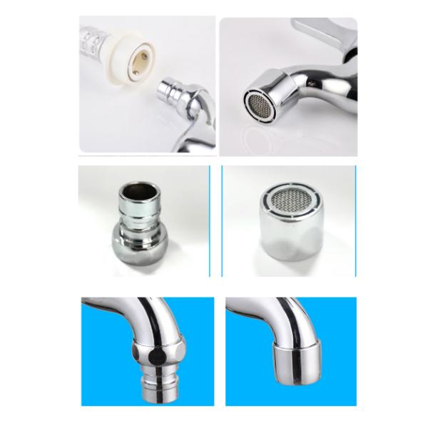 Single Hole ABS Double Quick Open Faucet For Bathroom Kitchen And Washing Machine