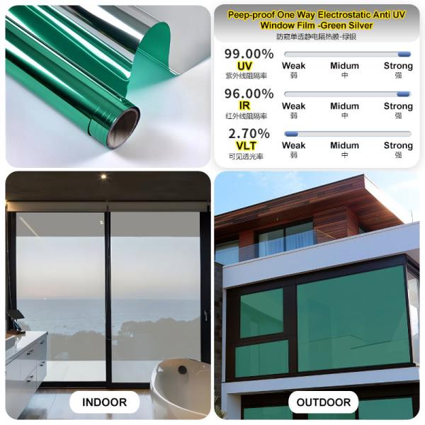 UV Protection Anti-Security Solar Control Roll Waterproof Heat Rejection Window Tinting Film Heat-Insulating Window Sticker