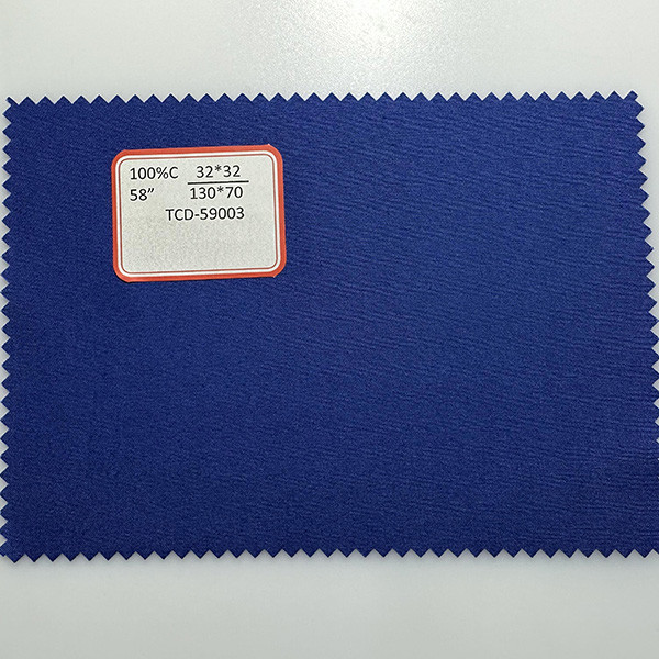 Pure Cotton Dyed Fabric 32*32 130*70 Shirt Uniform Fabric Customized