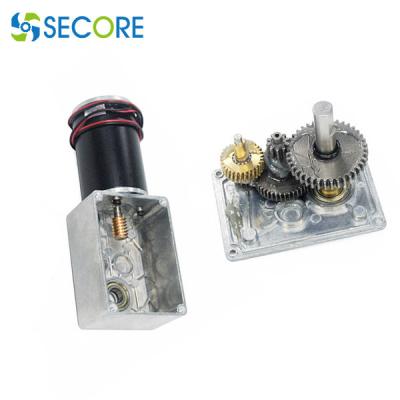 Velocidade ajustável alta do torque 12V 24V 1rpm do motor da engrenagem de sem-fim da C.C. 20NM