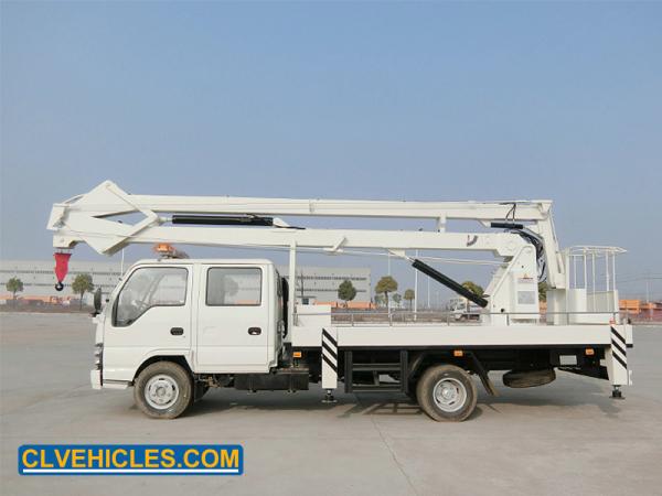 ISUZU 600P Boom Lift Truck Mounted Euro5 12m 14m Folding Arm