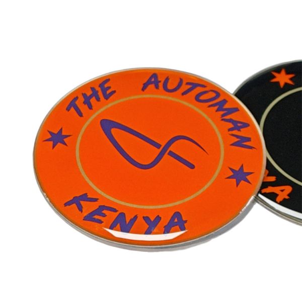 3D Round Epoxy Stickers Weather Resistant Custom Resin Stickers